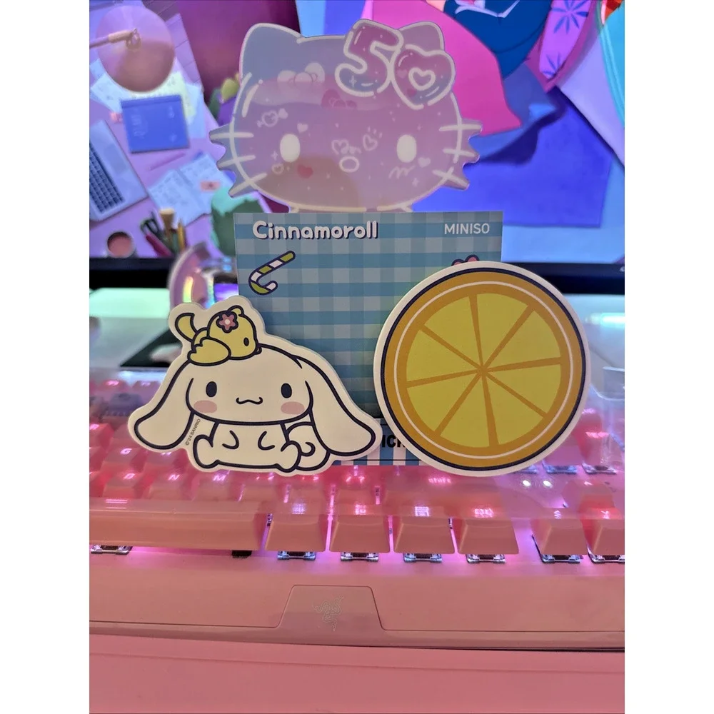 Sanrio Cinnamoroll Sticky Notes Set 2 Designs 20 Sheets Kawaii Stationery 2024